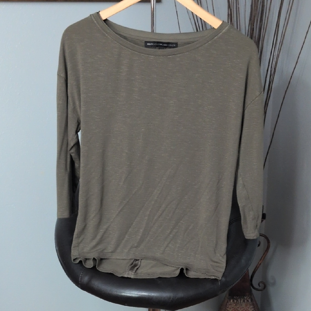White House Black Market Olive Top